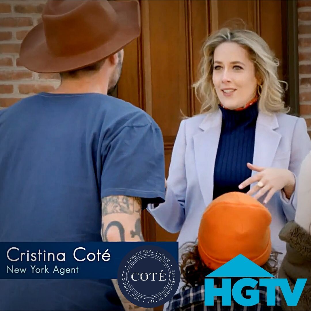 If you missed Cristina Cote, Top NYC Real Estate Broker, on @hgtv new show #happilywherever, we&rsquo;ve got you covered!

Enjoy some of our favorite moments from Cristina&rsquo;s debut (link in bio). To see the full episode, check out &quot;Happily 