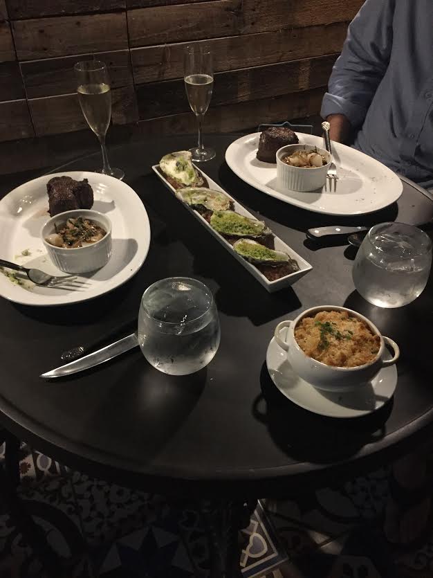 Sage Steak Loft, served privately on our balcony!
