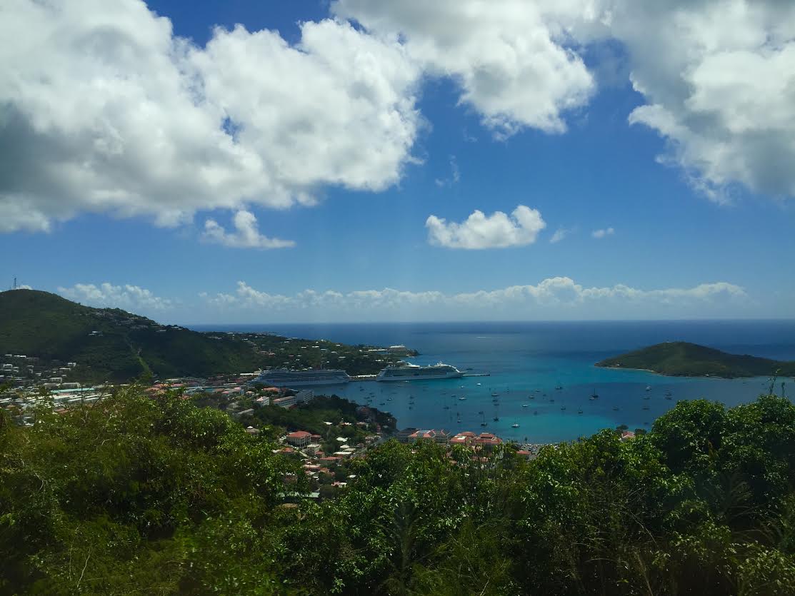 The view from the Taxi ride