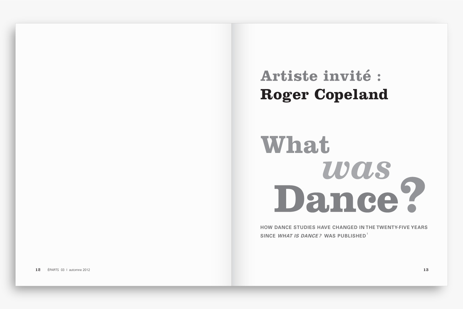 ÉPARTS – Art Magazine Design – Identity, Edition & Typography by Isabelle Robida – Infrarouge [Design & Culture]