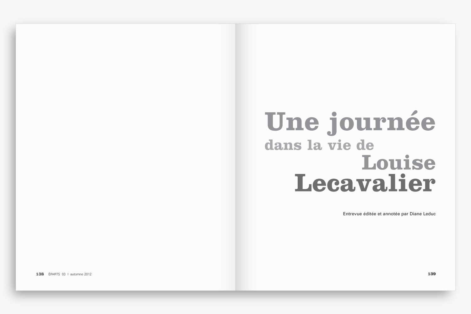 ÉPARTS – Art Magazine Design – Identity, Edition & Typography by Isabelle Robida – Infrarouge [Design & Culture]