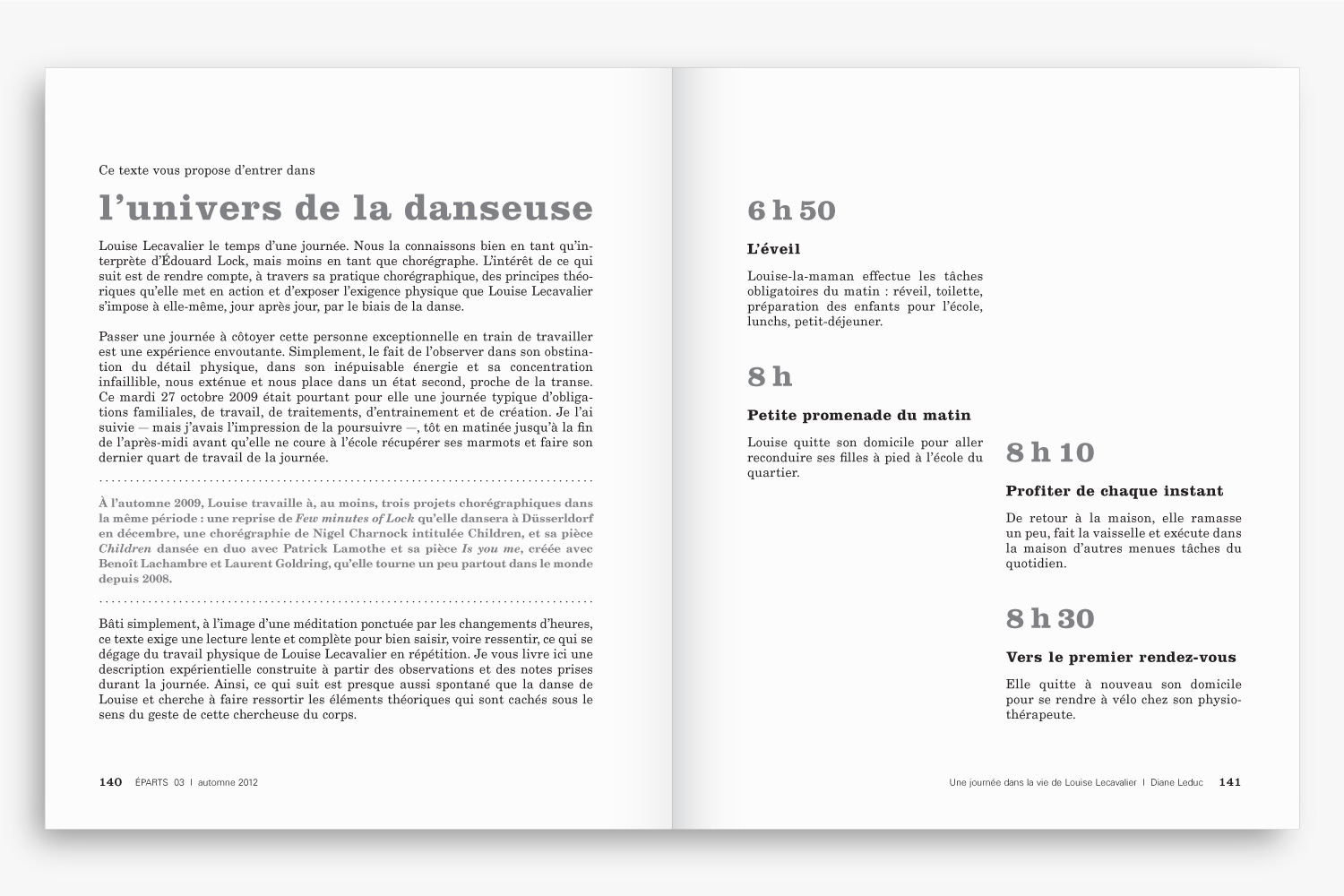 ÉPARTS – Art Magazine Design – Identity, Edition & Typography by Isabelle Robida – Infrarouge [Design & Culture]