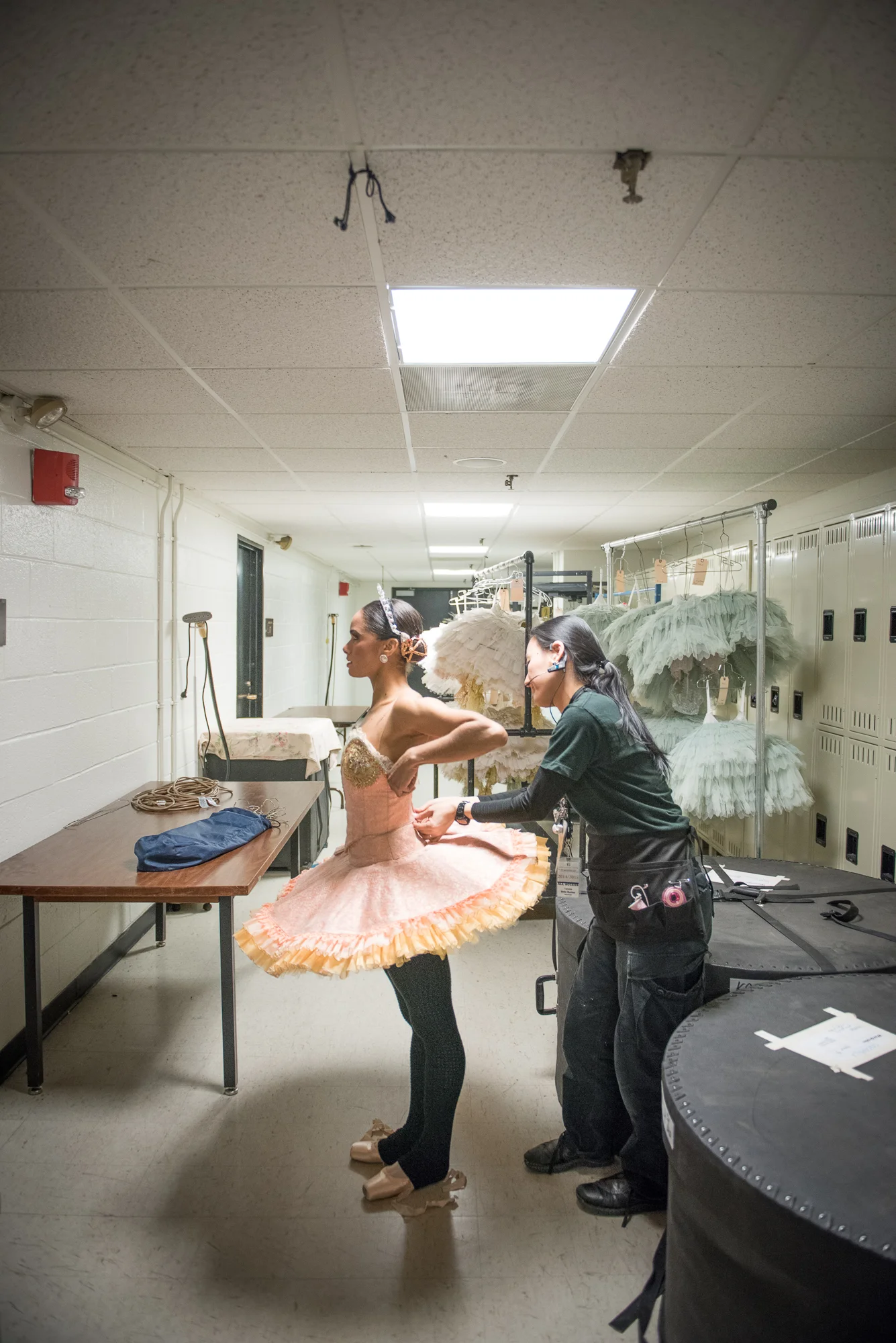 misty copeland backstage right before her first lead performance for abt. i was trying to be invisible. i cannot imagine what she felt like, but she was cool as a cucumber. 