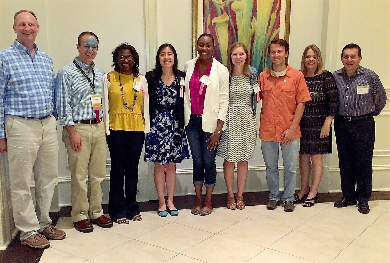 Medical students at the Spring Meeting, alongside their sponsors