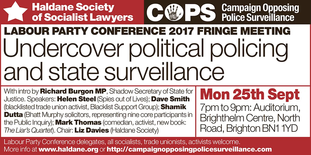 Haldane COPS Labour Party fringe meeting Twitter.jpg