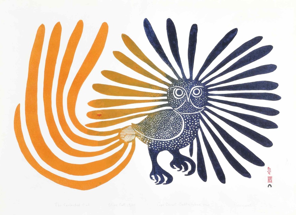 L'artiste canadienne Kenojuak Ashevak et Ses œuvres ont un rayonnement mondial, trouvant preneurs auprès de musées prestigieux et de collectionneurs privés reconnus. Regarder le vidéo.