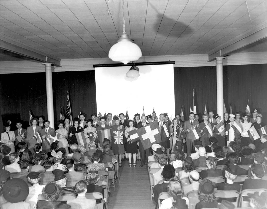 1945ca Congregation of All Nations - Flag Day.JPG