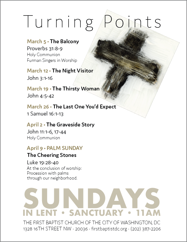 Turning Points: Lenten Sermon Series — The First Baptist Church Washington DC