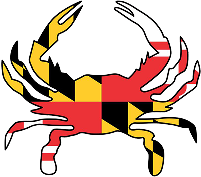 Maryland Flag Crab Sticker-sm.png