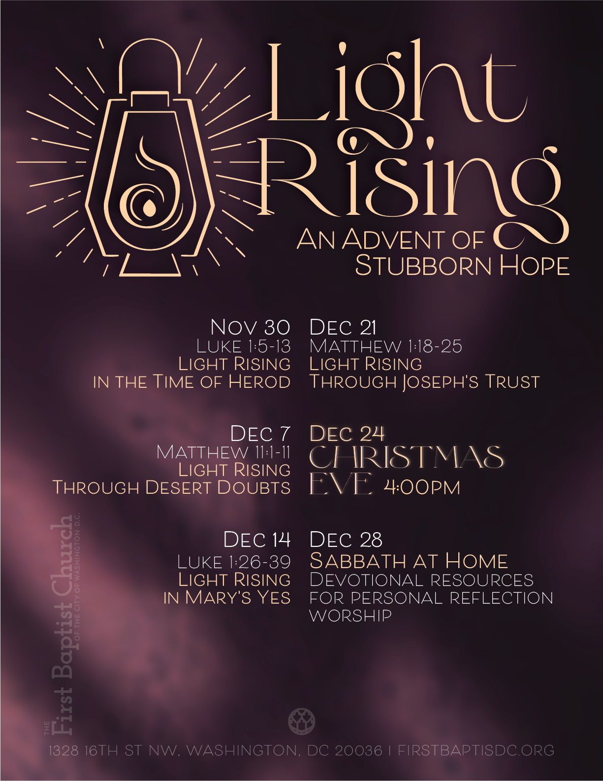 Advent 2025 Light Rising: An Advent of Stubborn Hope — The First ...