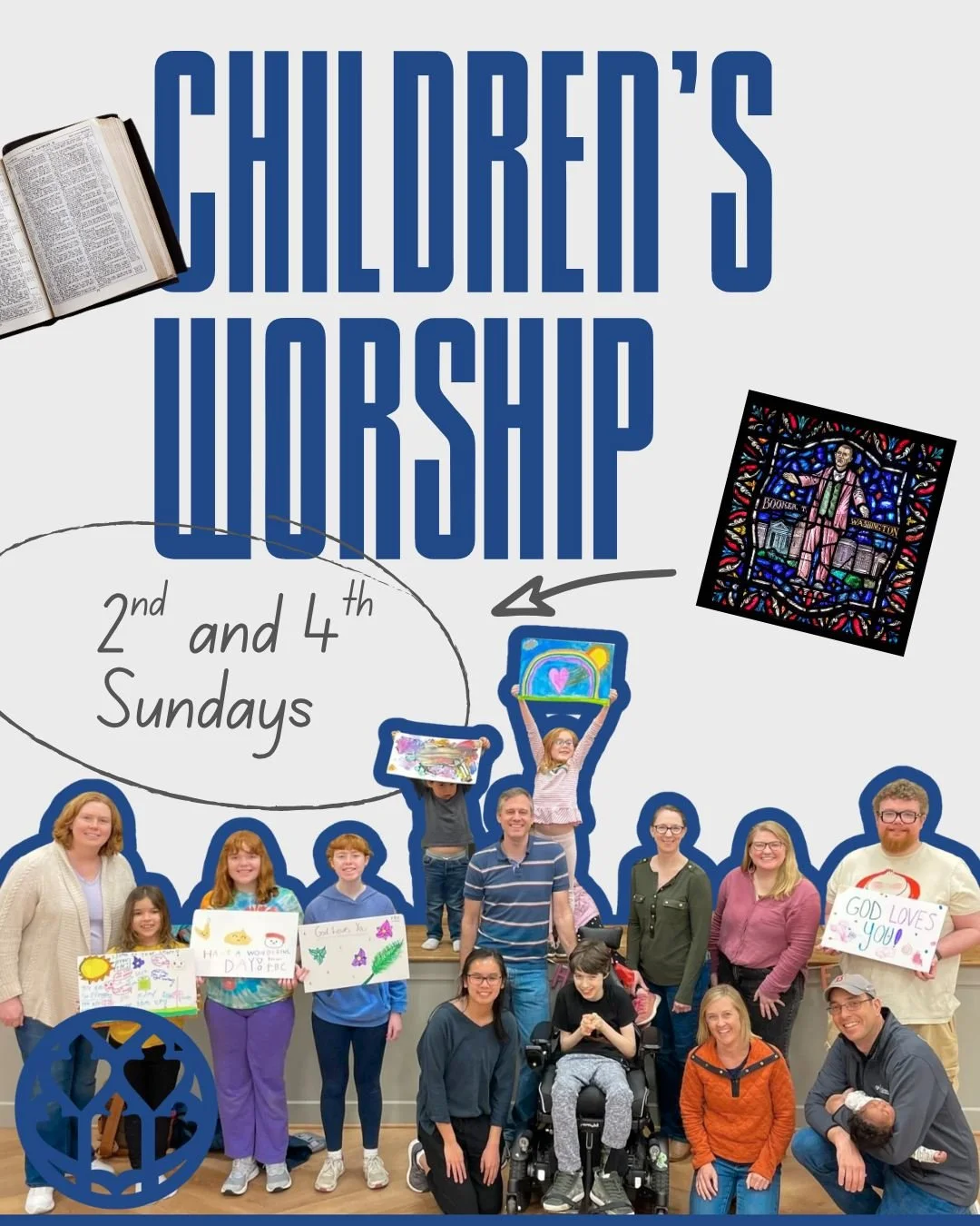 Got little ones? This Sunday is for you!

Kids in pre-K through 5th grade will start worship this week right alongside the whole congregation and then head out during the Passing of the Peace for their own time of faith and fun in Children's Room #1.