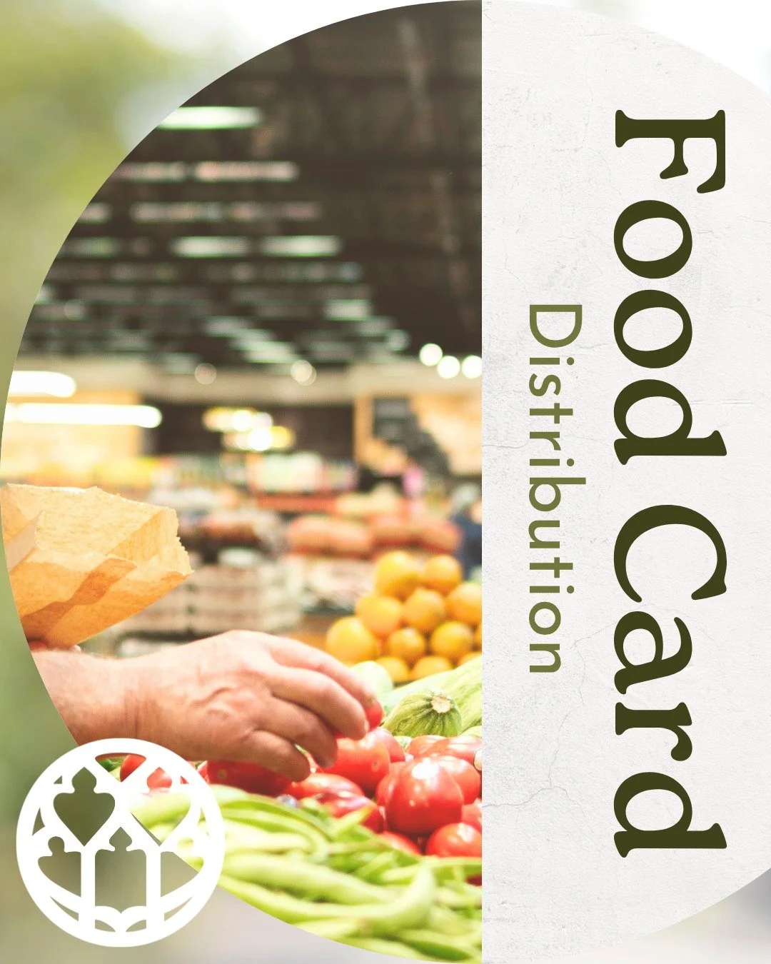 On the first of each month (or the first Monday if our offices are closed), we distribute food cards to neighbors in need at our church. These cards help supplement limited monthly incomes and provide grocery assistance to approximately a dozen indiv