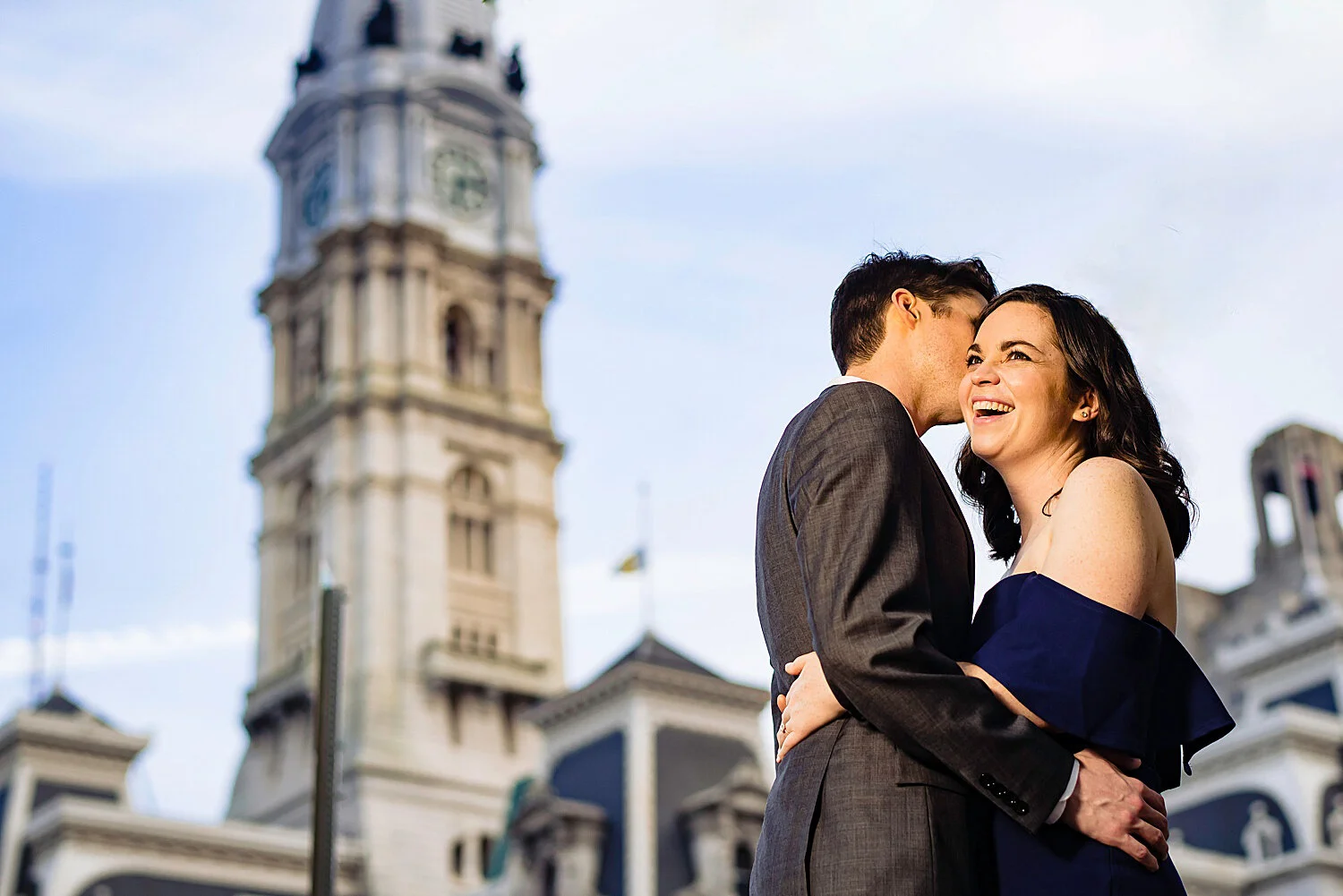 Stylish Center City Philadelphia Engagement
