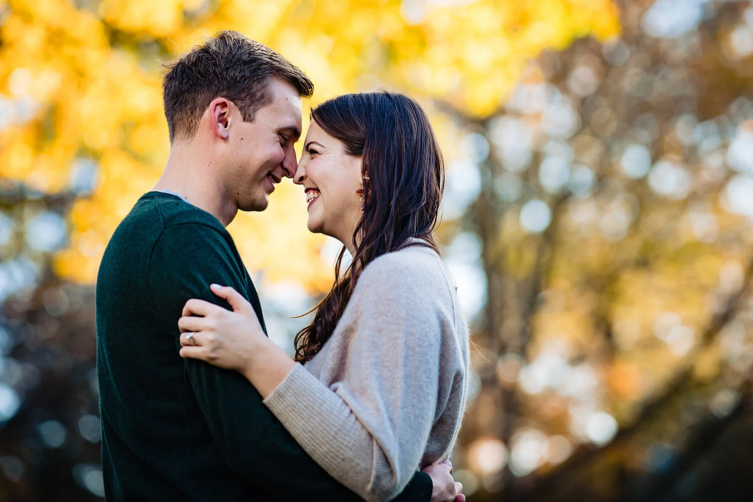 Adorable Fall Engagement Session in Media, PA