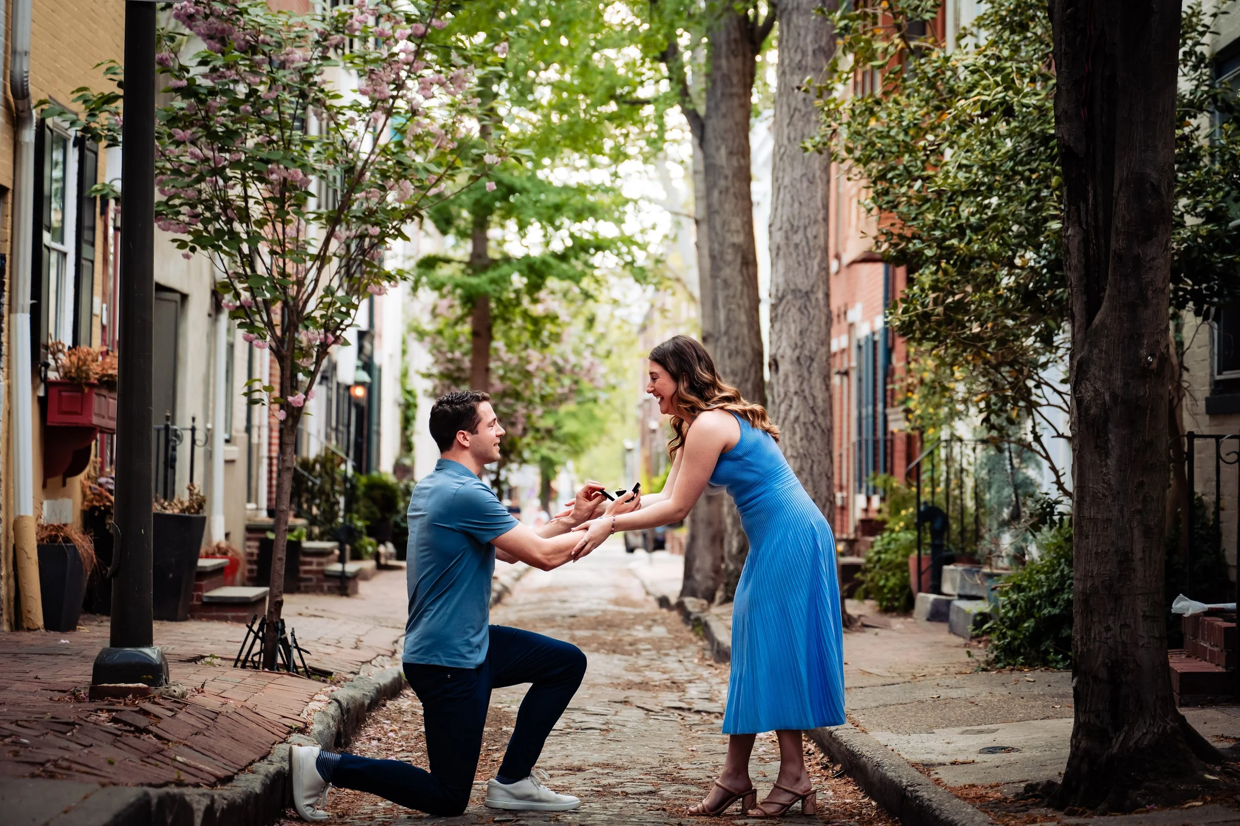 Springtime Proposal in Philadelphia | Gianna + Brendan 