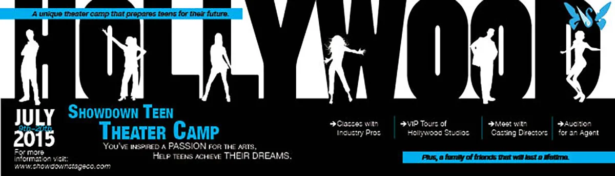Showdown Theater Camps Banner Flyer