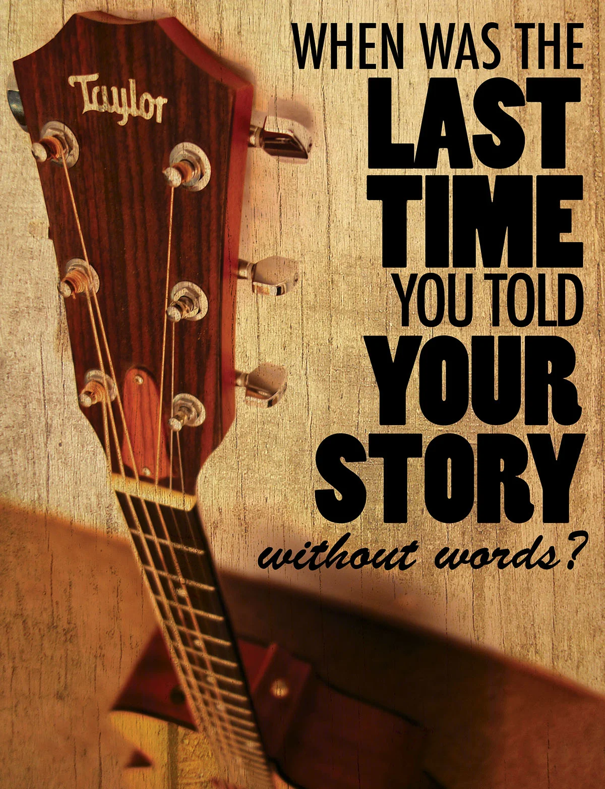 Mock Ad for Taylor Guitars