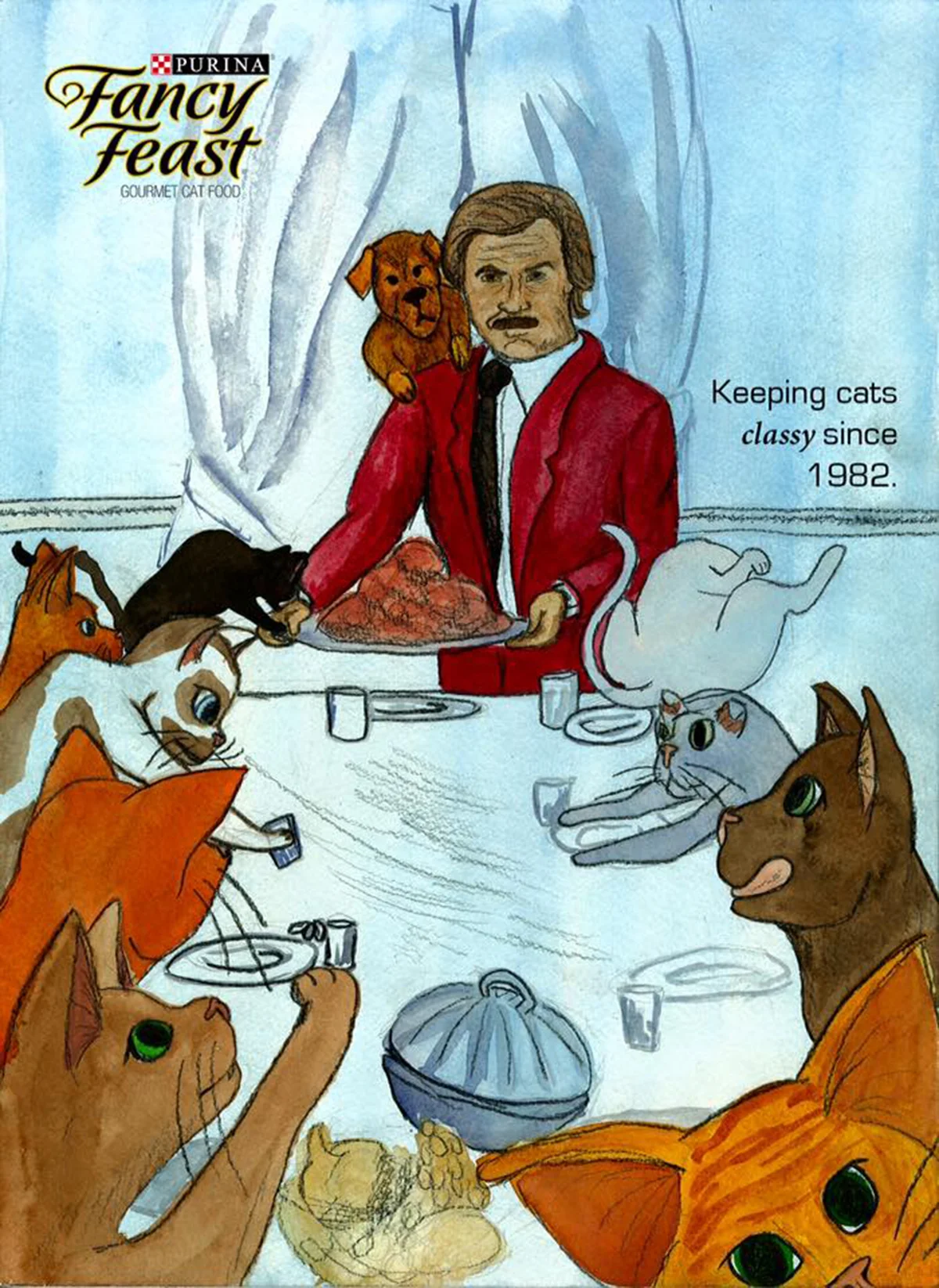 If Fancy Feast Partnered with Anchorman
