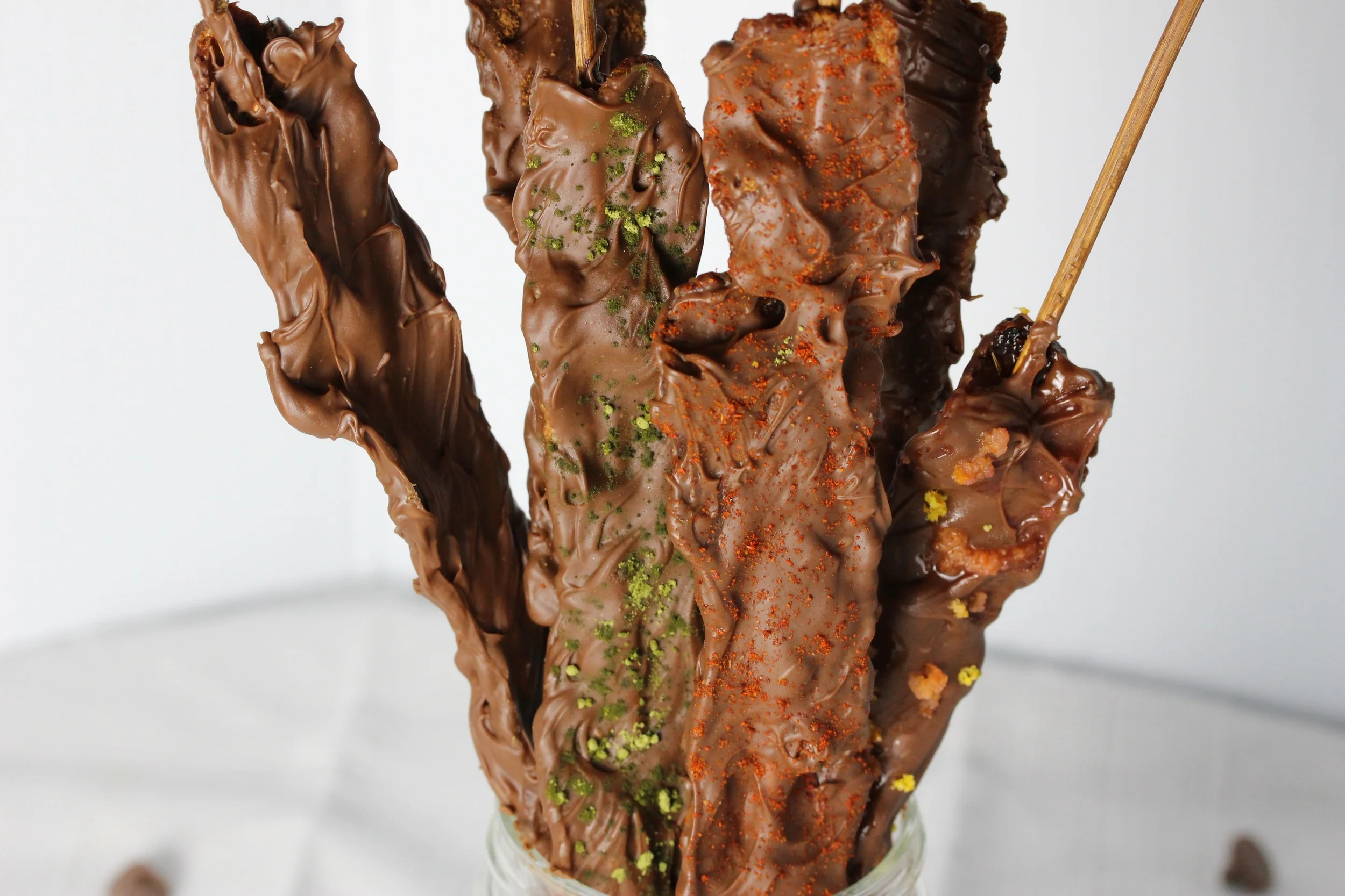 Tonight's instagram feed features chocolate covered bacon, yumm!
