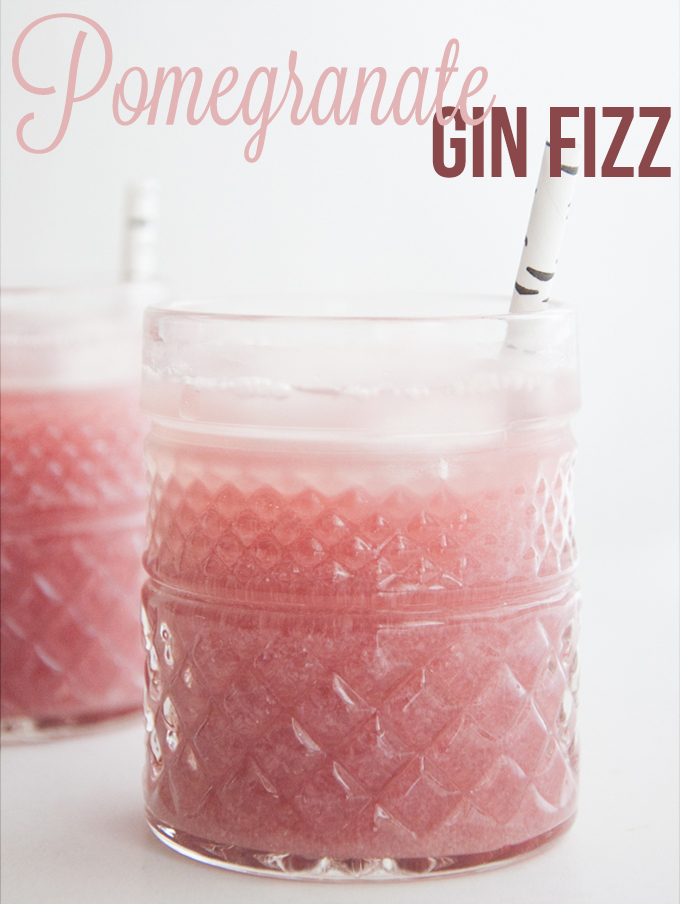 Pomegranate Gin Fizz to beat off that summer heat!