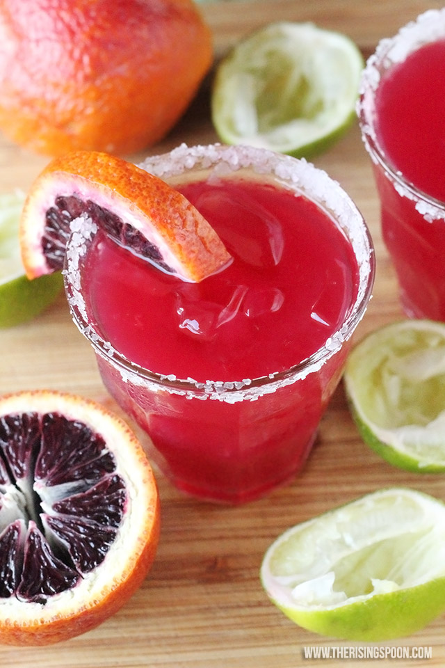 Gorgeous blood oranges to make such a vibrant drink