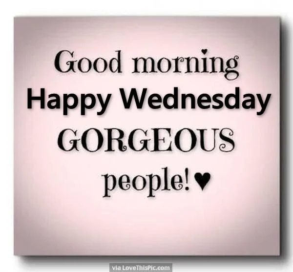 Happy Wednesday!!