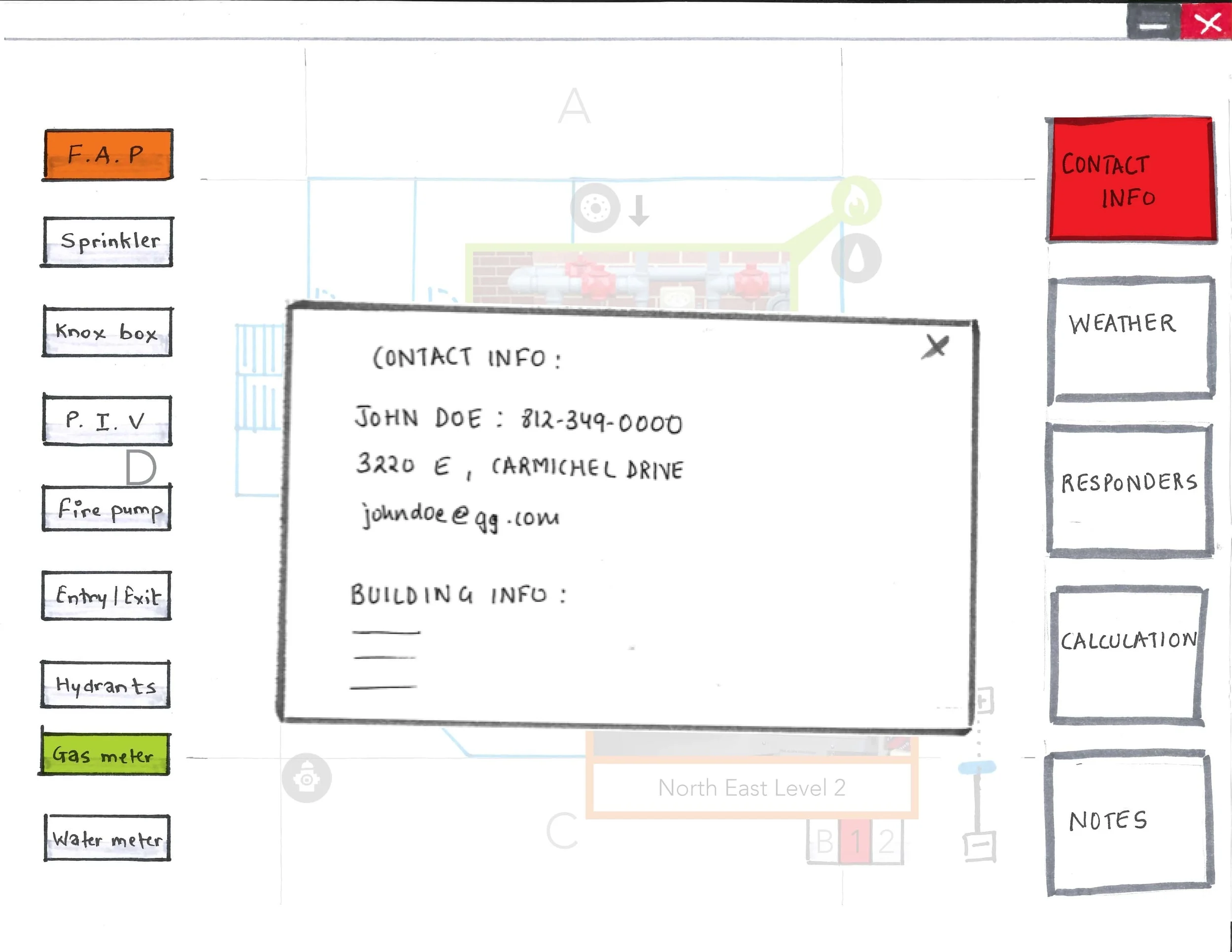 When an item is selected, it will appear over the map with the ability to click out at anytime or just reselect the map. 