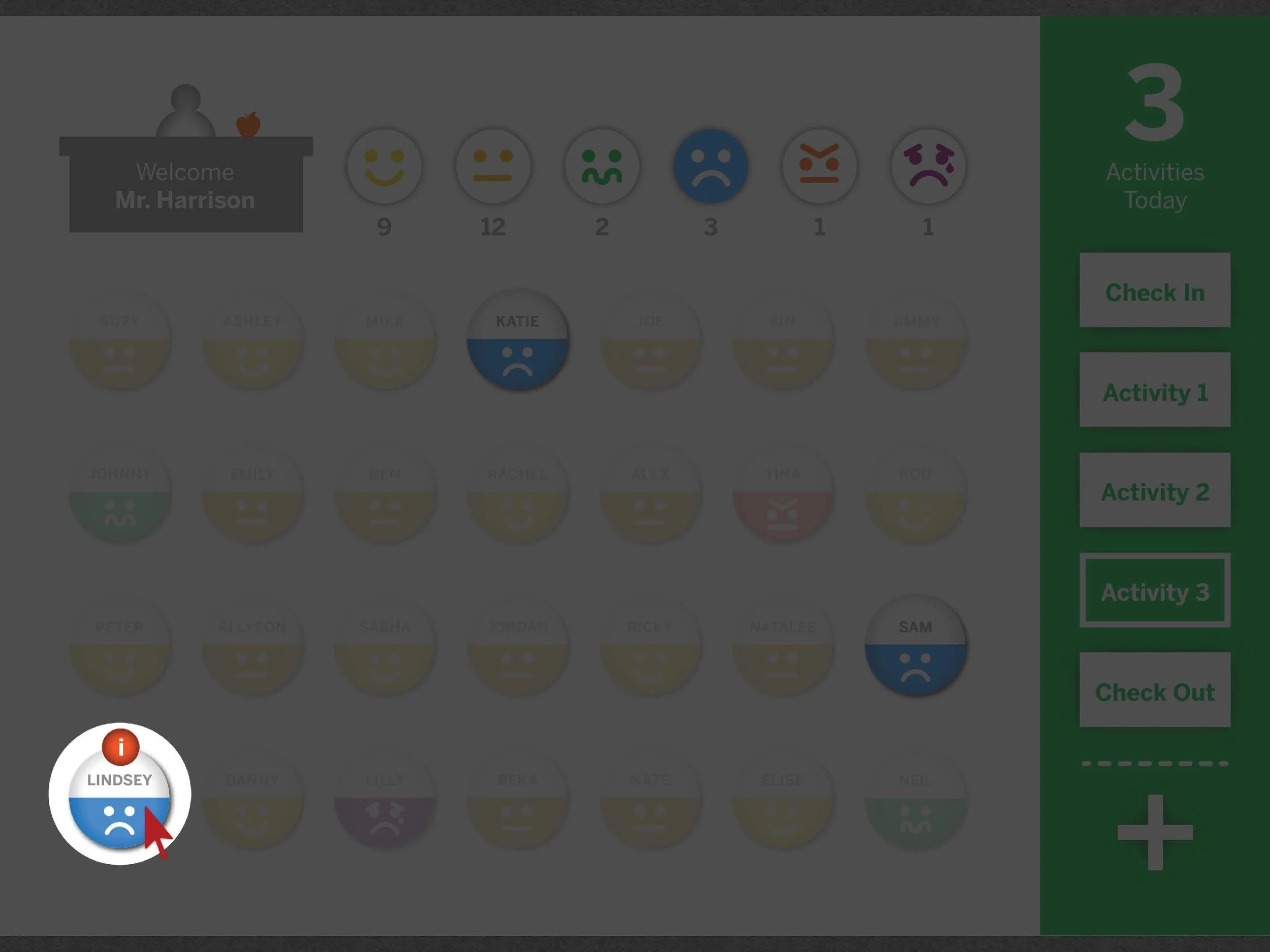 The software is alerting you of a potentially troubled student.