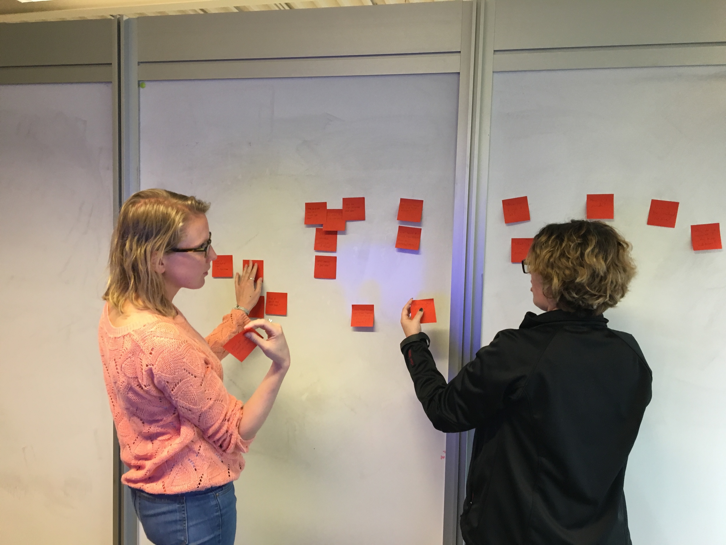 Brainstorming with a "Yes and . . . " activity.