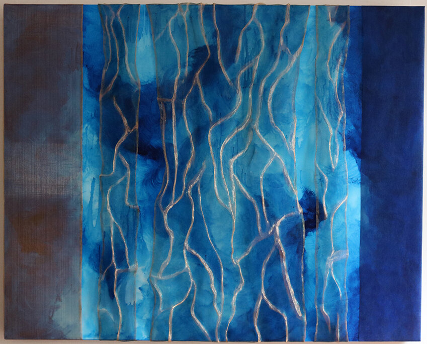 LURE OF THE BLUE GROTTO | 48” x 60” x 3”