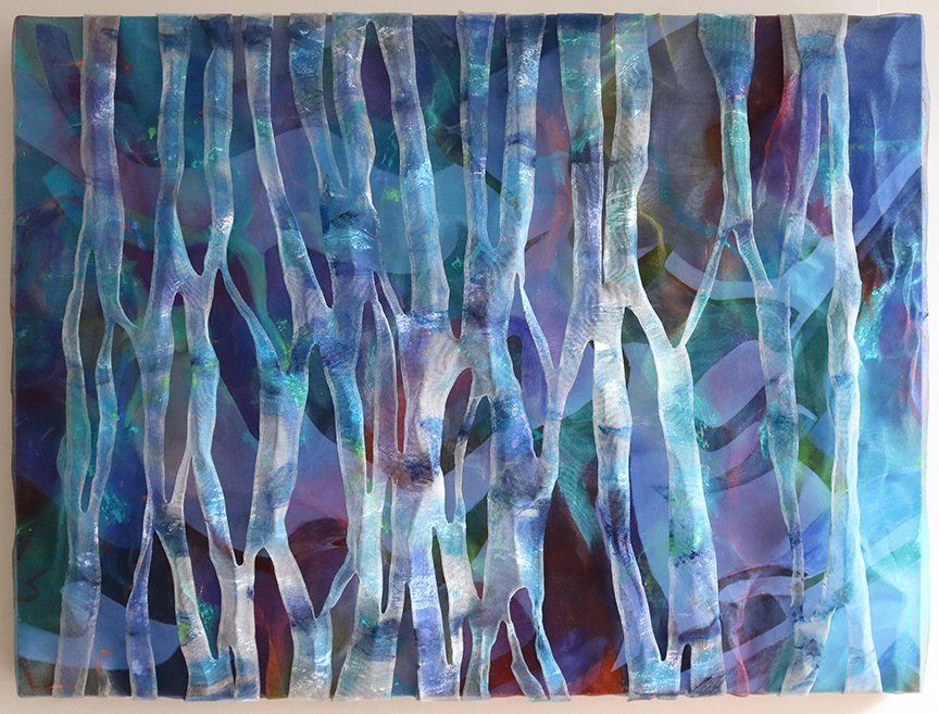 IN THE THICKET | 37” x 48” x 4.5" 