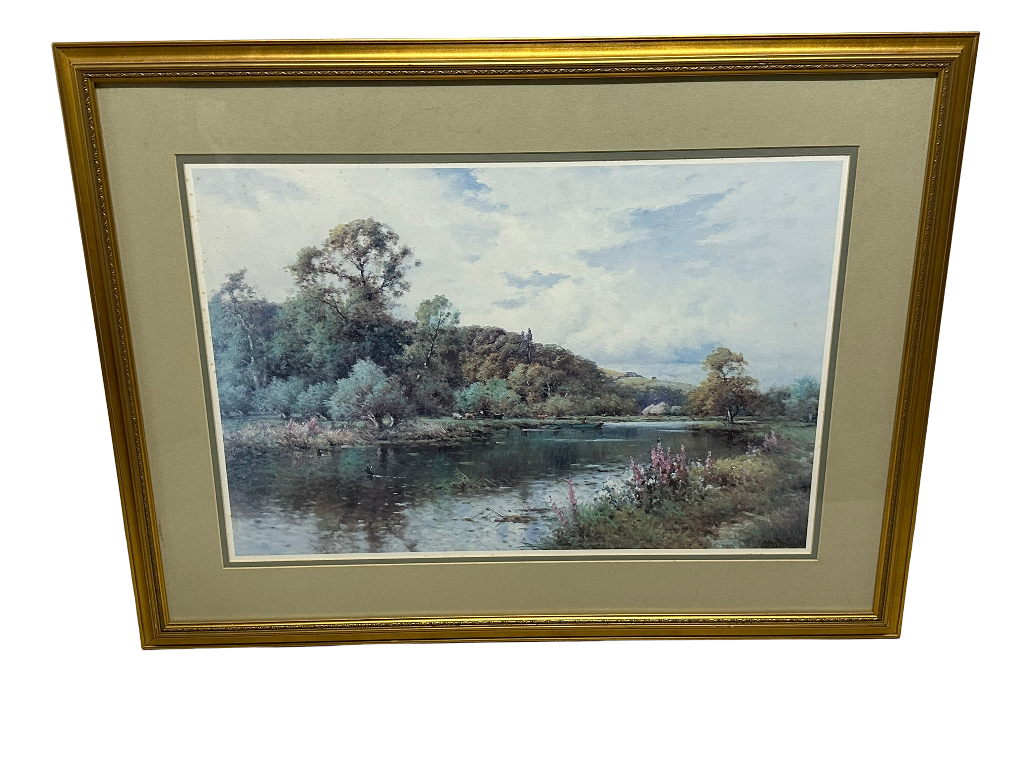 Lake picture, 31”h x 41”w - $40