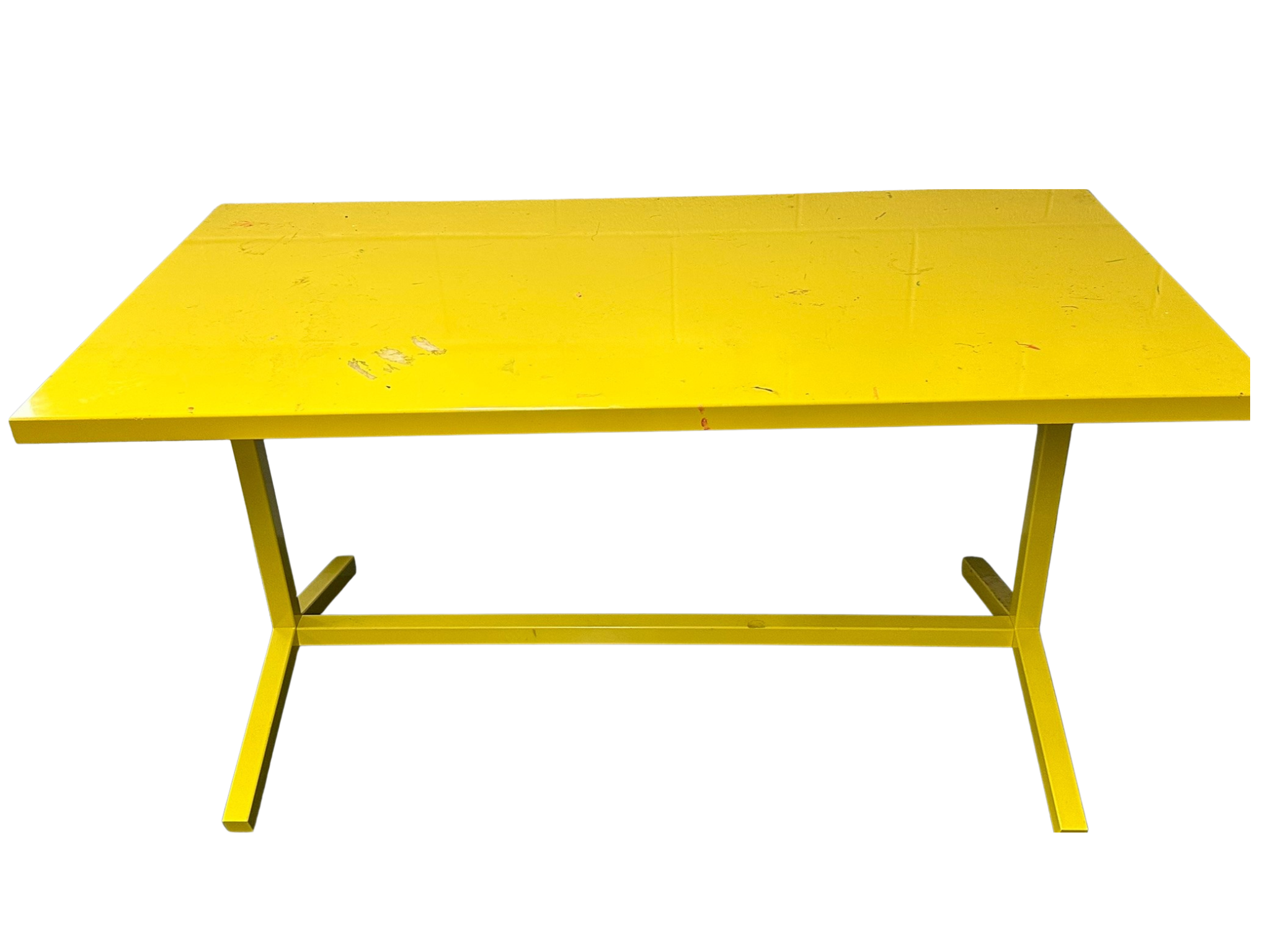56" x 30" metal table - $20
