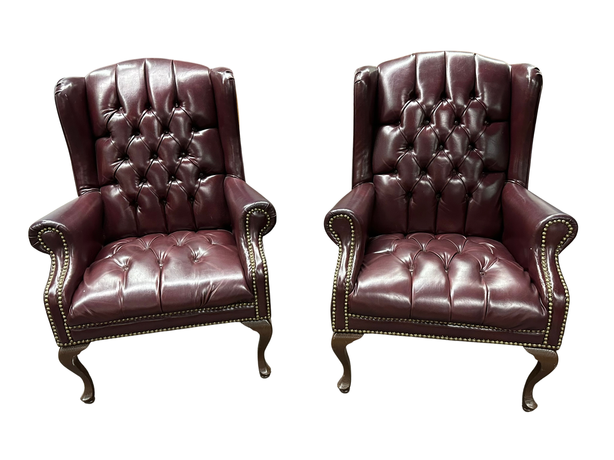 Full leather chairs 30w x 40h - $100