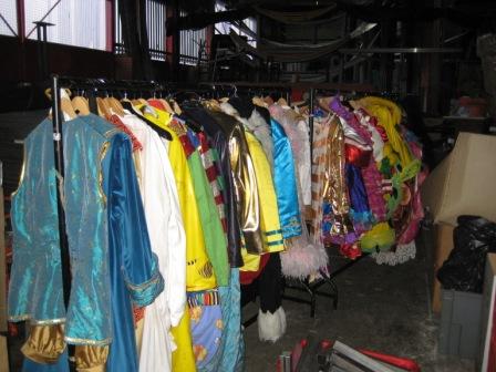 These are the costumes from Dick Whittington, at the Belgrade Theatre, Coventry.
