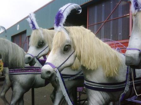 These are our articulated horses and carriages