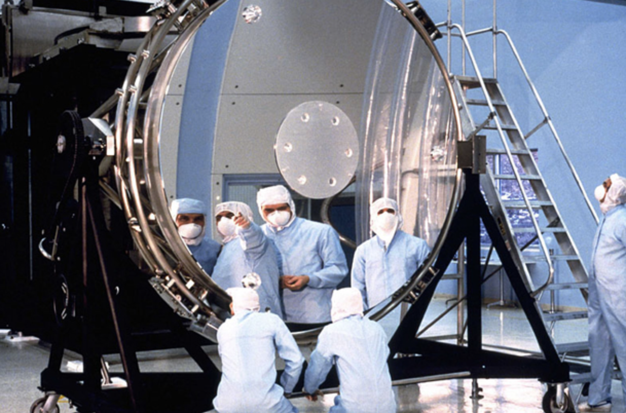 Hubble telescope fabrication.
