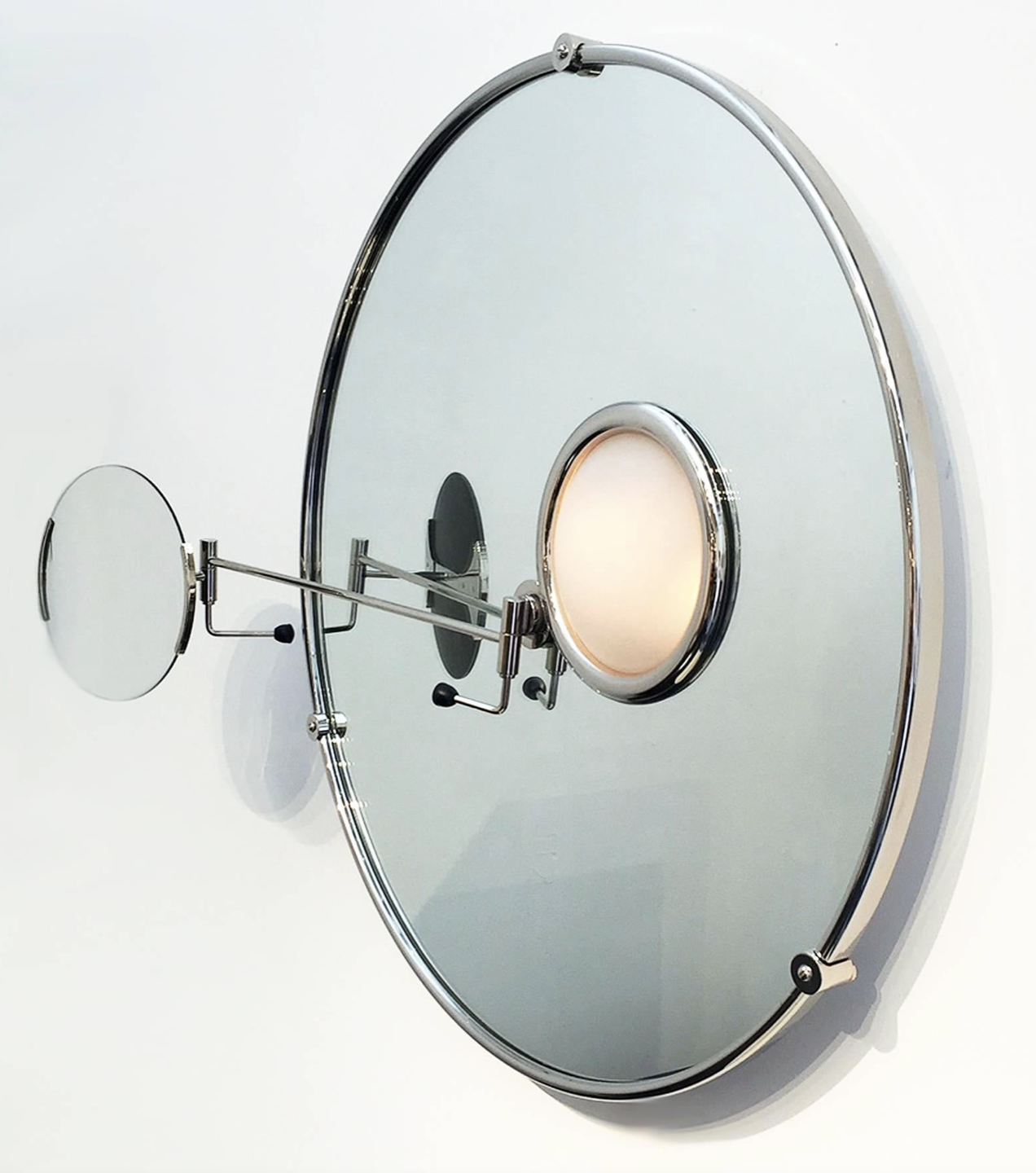 Nickel plated brass satellite mirror by Ellen Gray. https://www.youtube.com/watch?v=EC7MIfMSz_s