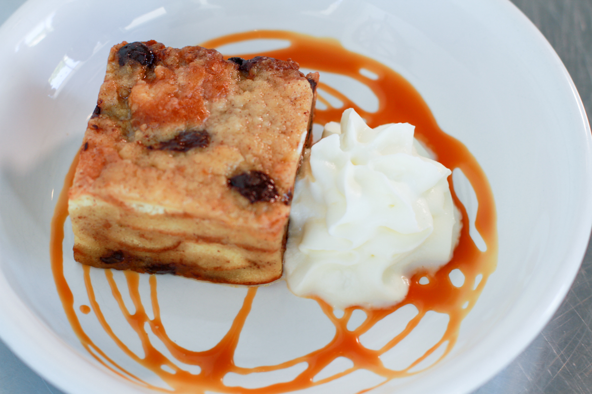 Bread Pudding at Thirsty Mermaid, Ask your server to see the dessert menu