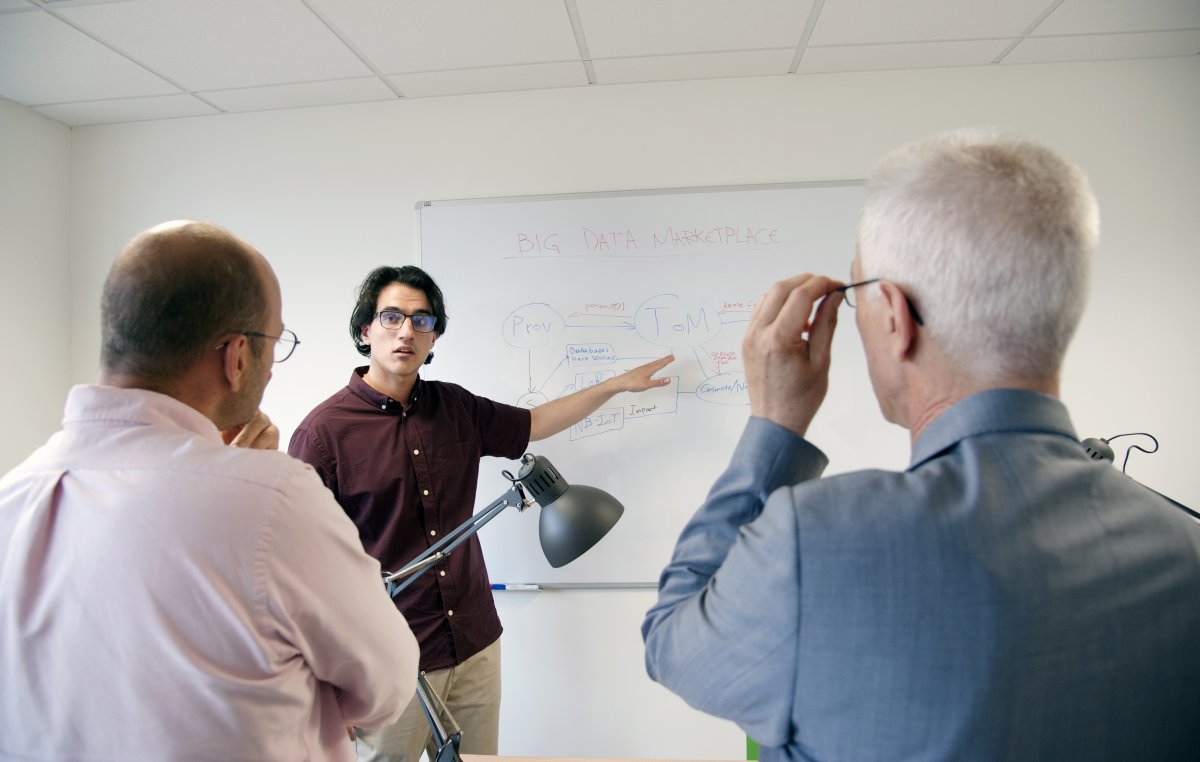 Young entrepreneurs present their innovative Internet of Things solutions to the tech community.