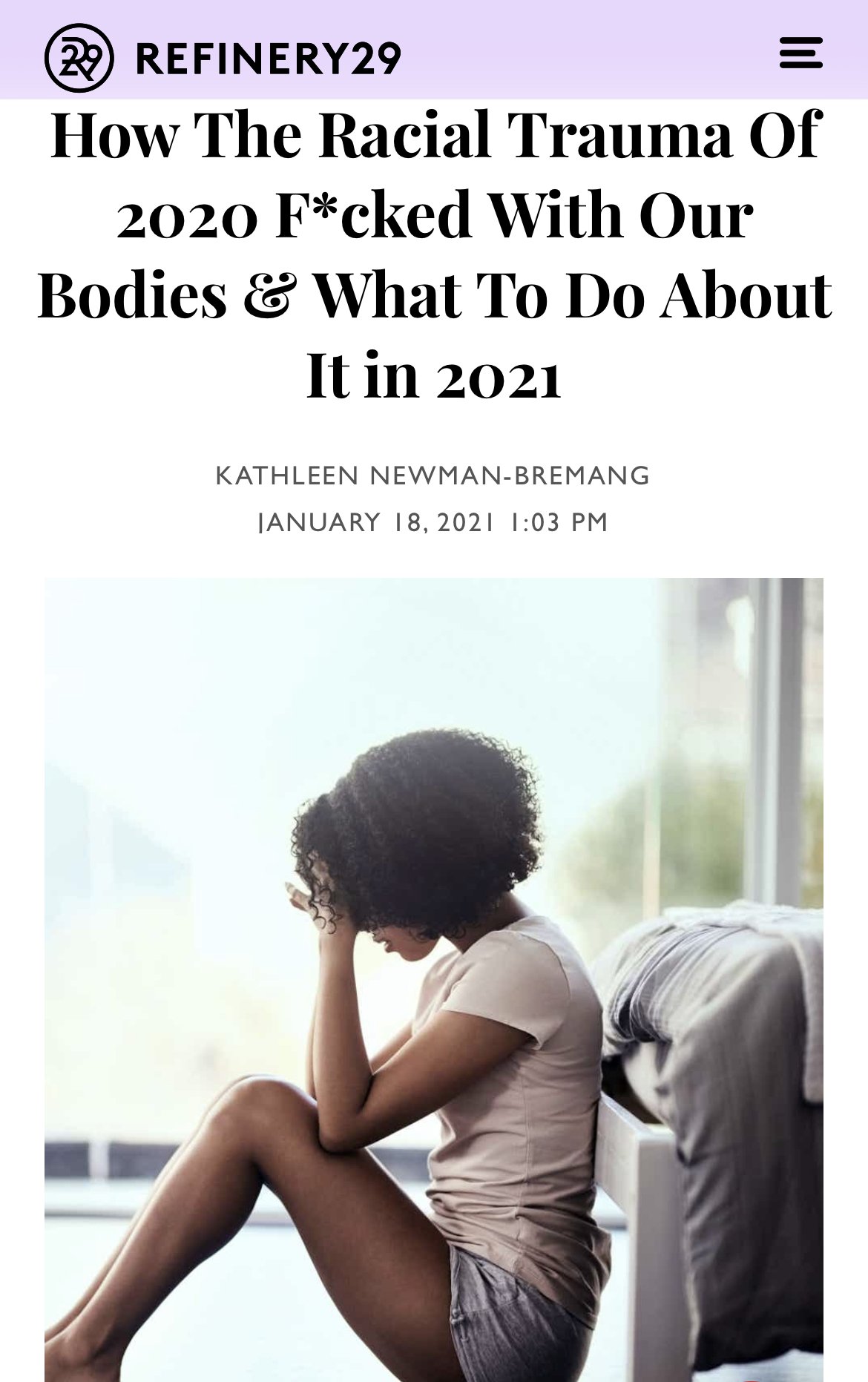Impact of 2020 on BIPOC bodies