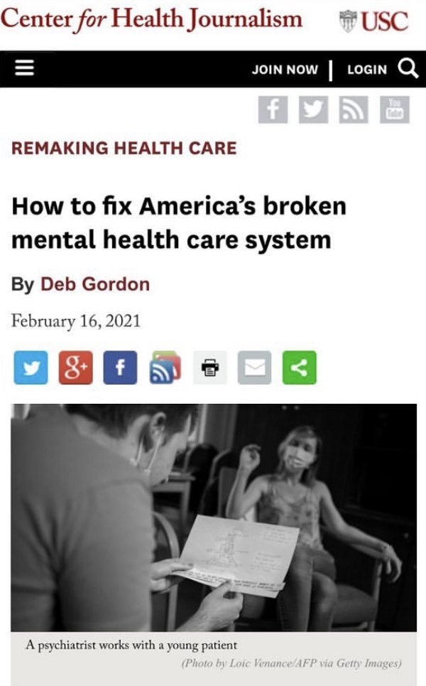 America's broken mental health care system