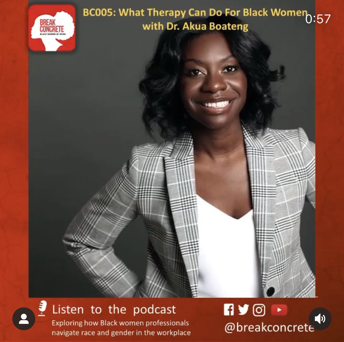  As an upwardly mobile professional, you may face unique challenges ranging from survivor's guilt to maintaining healthy relationships with loved ones from the past to creating support networks with people in your present. In Episode 5, Dr. Akua Boat