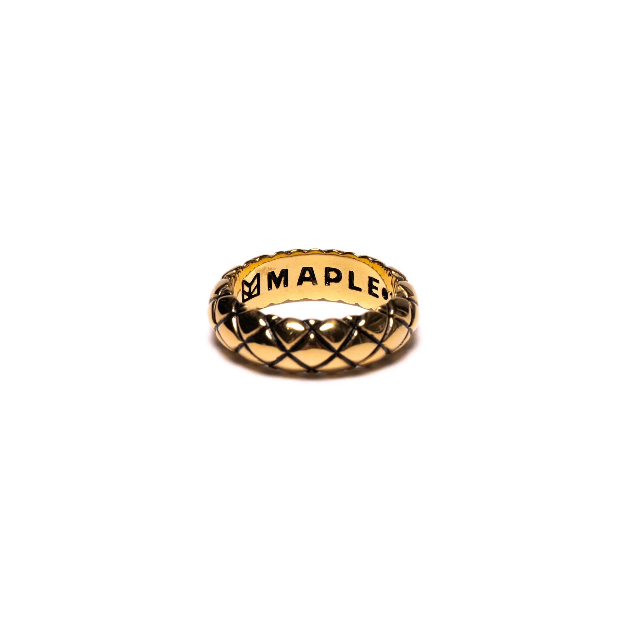 返品不可】【返品不可】MAPLE メープル collegiate Ring 16号 大幅