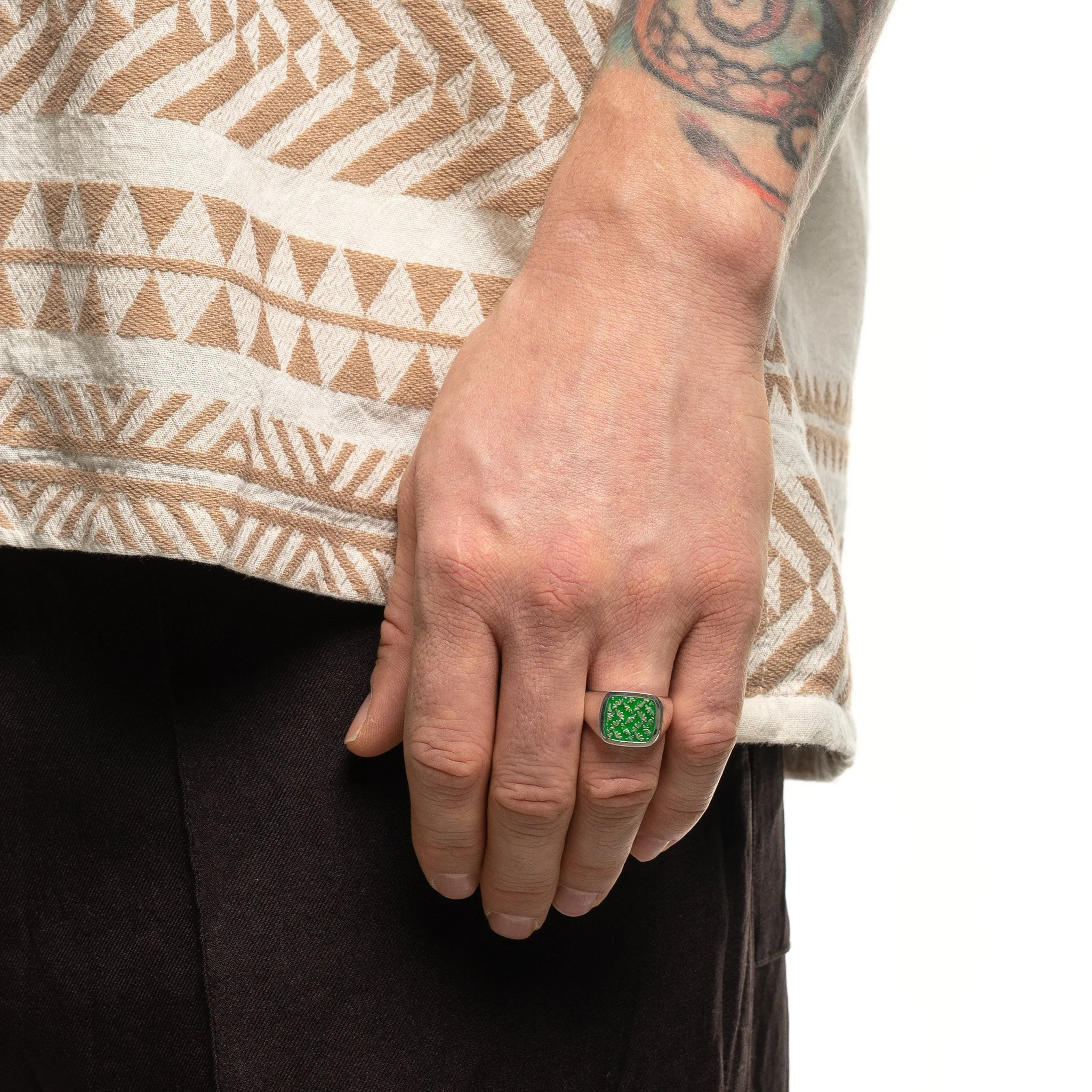 Floral (Silver/Enamel) — MAPLE