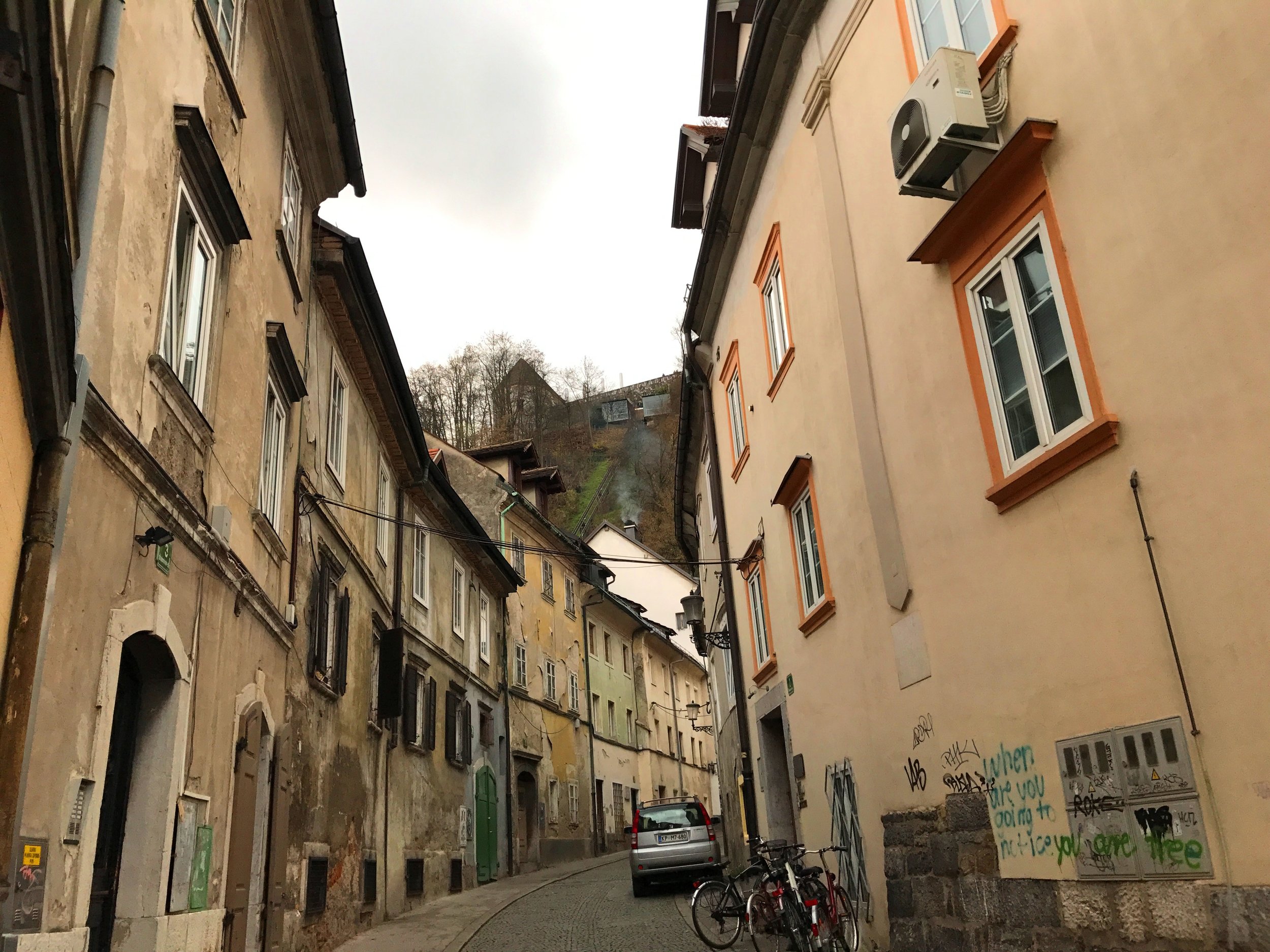 Alleyways are full of charm in Slovenia