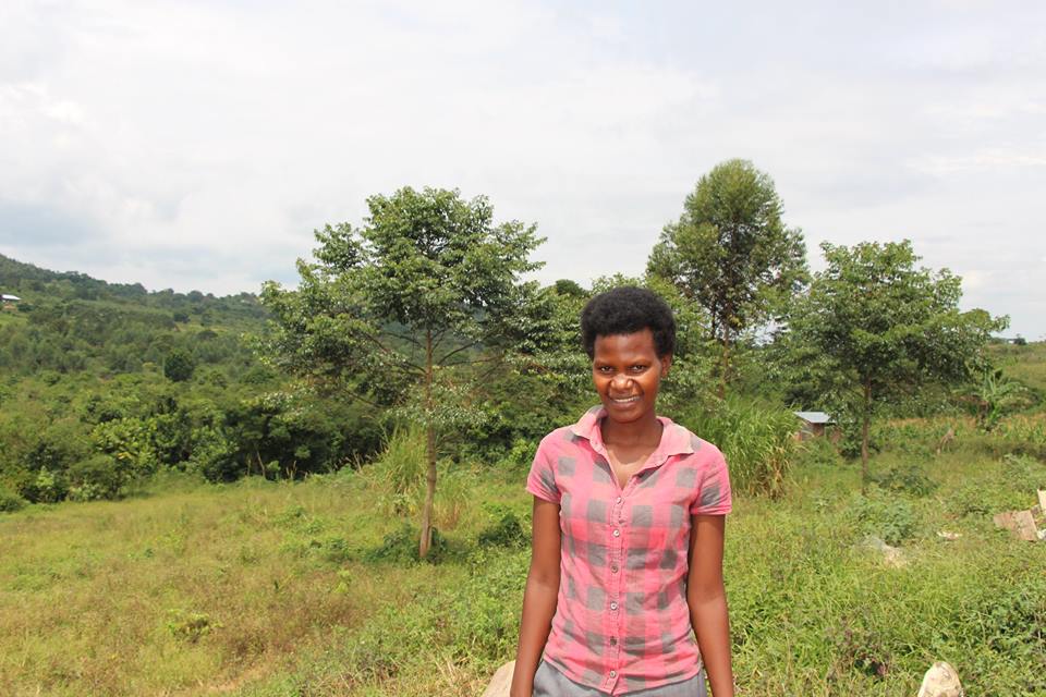 Mbazzi Riverside School's new teacher, Edith.