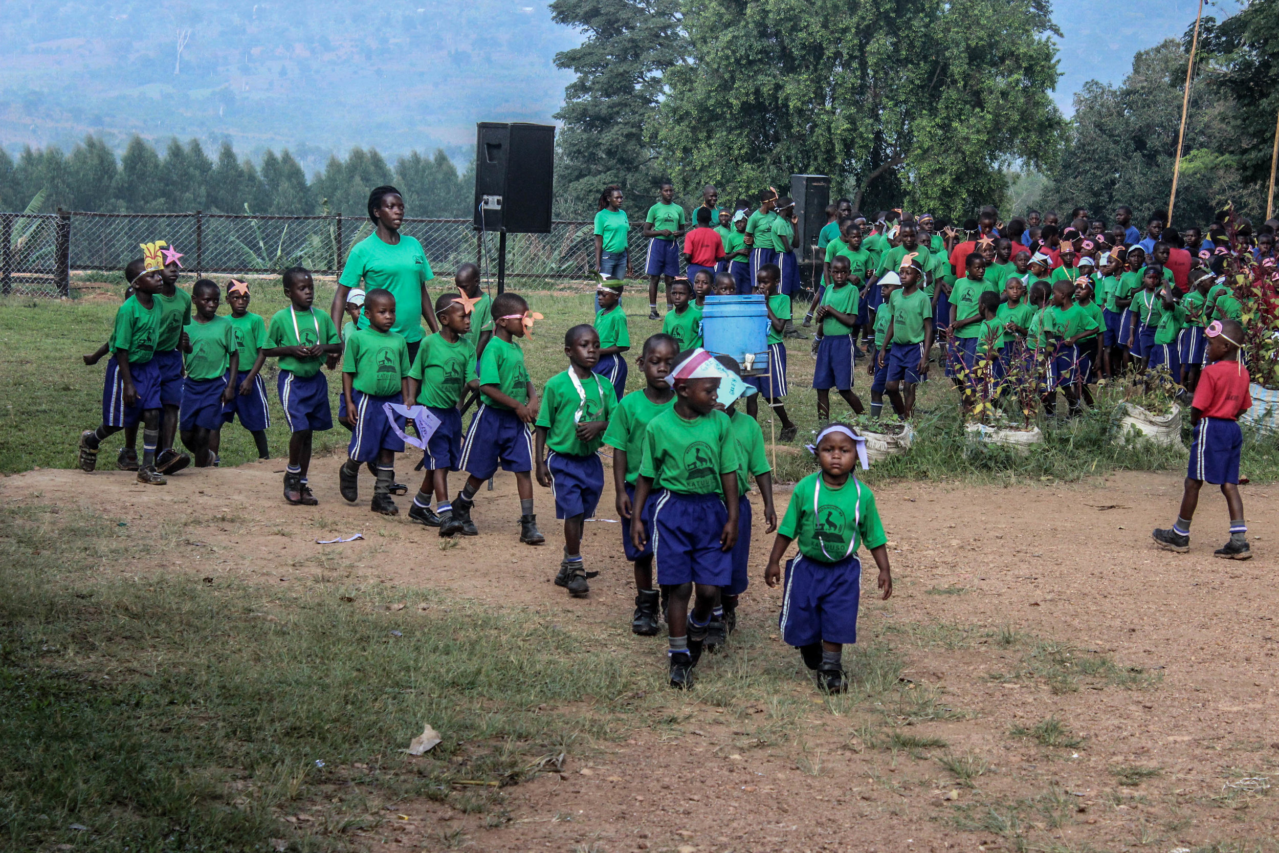 Our youngest students meant business as the day's activities begin!