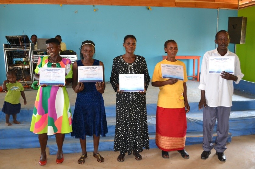 Winnie with her fellow Level 2 Adult Literacy Program graduates.