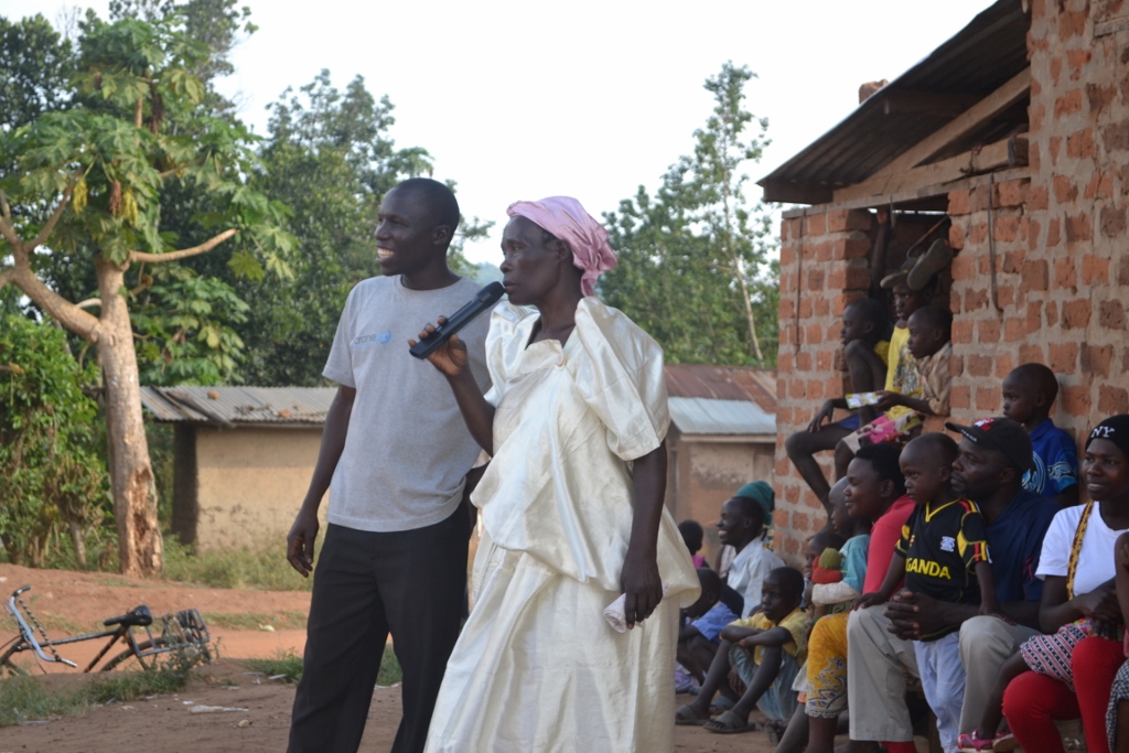 One of our Child Protection Committee members talks about protecting children and equal rights for girls during the outreach program.